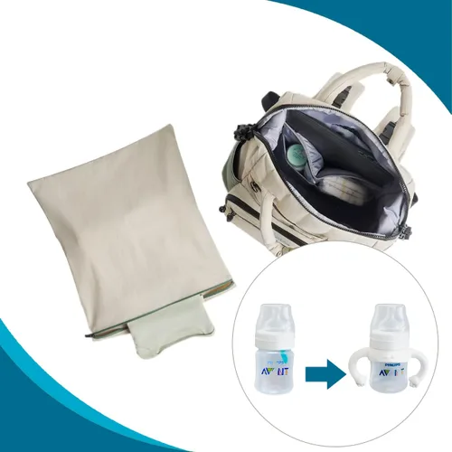 Vista 6 de Asas de botella de silicona suave compatibles para biberones Philips Avent anticólicos AirFree, 4 unidades (blanco)