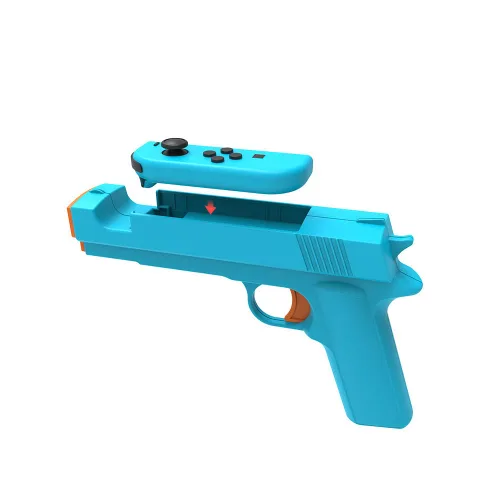 Vista 4 de 2 PCS Switch Game Gun Grip for Nintendo NS OLED,Shooting Games Controller Gamepad Joypad,Video Games Console Accessories
