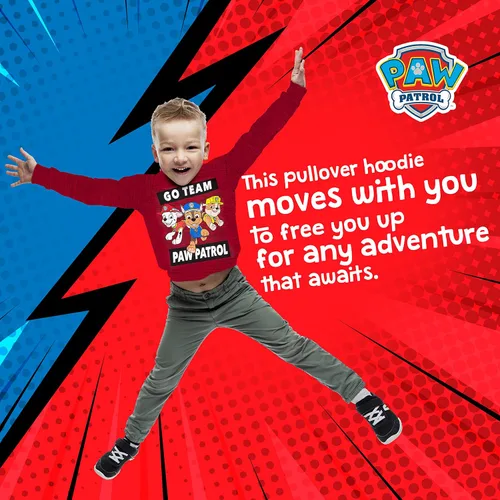 Vista 3 de Paw Patrol 2 Pack Soft Fleece Hoodies for Boys, Lightweight Graphic Pullover Sweatshirts