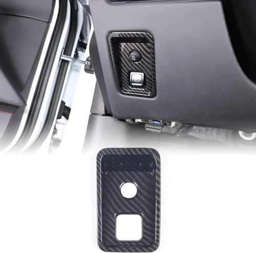 Vista 36 de CHEAYAR Marco de Decoración y Cubierta de Remate Compatible con Interruptor de Elevación de Ventana para Chevrolet Corvette C8 2020-2023