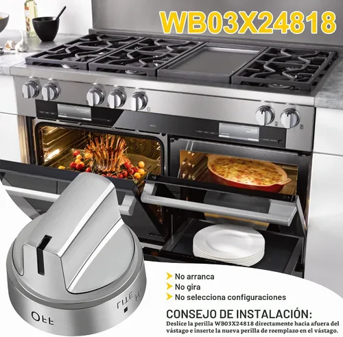 Vista 6 de TOMOON WB03X24818 - Pomo de repuesto para estufa de gas para estufa G-E