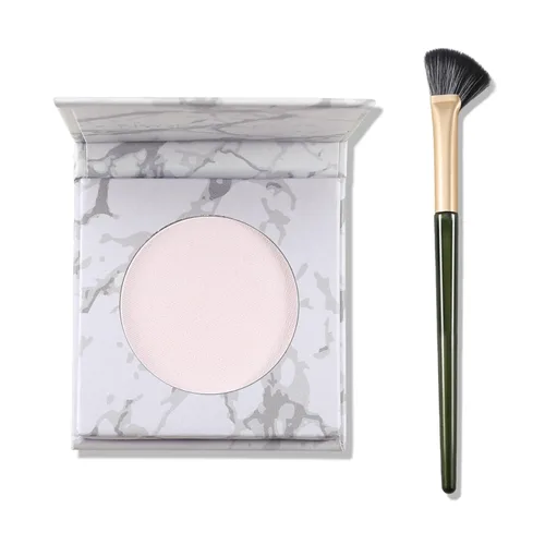 Vista 10 de Paleta de contorno Bronzer, polvo de contorno mate, bronceador tono fresco para piel clara y clara, contorno mate construible, polvo gris