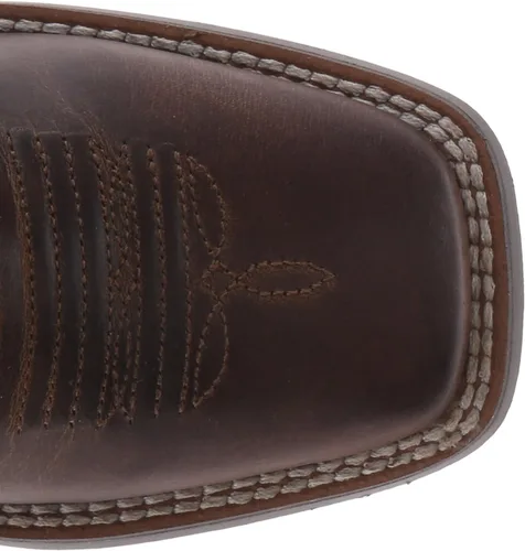Vista 5 de Botas vaqueras Ariat occidentales RoughStock para niños, Marrón, 12 M US pequeño niño