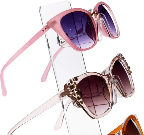 Vista 5 de MOOCA Soporte de marco de lentes de acrílico Gafas de sol Rack Pantalla de gafas