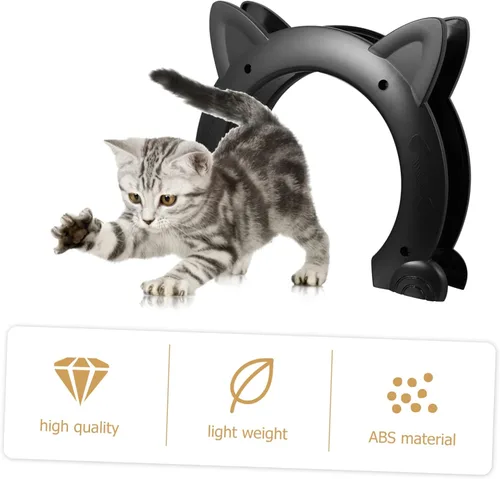 Vista 5 de GALPADA Túnel de puerta para gatos para uso interior, puerta de acceso para mascotas para gatos y perros, resistente a la intemperie y espacios