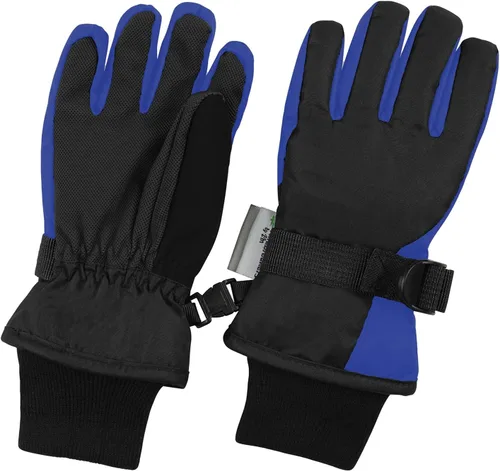 Vista 22 de Waterproof Kids Ski Snow Gloves, 100G 3M Thinsulate Warm Winter Boys Girls Negro
