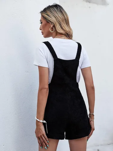 Vista 2 de Floerns Mono corto sin mangas de pana para mujer