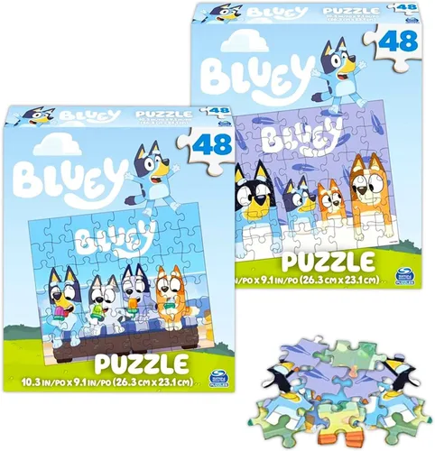 Vista 3 de Paquete de 6 rompecabezas de piezas de Bluey, Spiderman y Paw Patrol