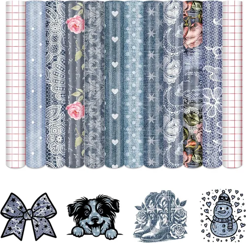 Vista 19 de Vinilo adhesivo permanente con estampado de animales africanos, 12 hojas de 12 x 10 pulgadas para manualidades de vasos Estampado De Animales -12