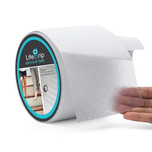 Vista 17 de Lifegrip - Cinta de tracción antideslizante, cinta de fricción de 1 pulgada x 15 pies, el mejor agarre, adhesivo abrasivo para escaleras, peldaños