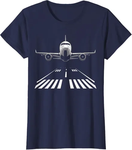 Vista 38 de Airplane Take Off Runway Pilot Jet T-Shirt Negro