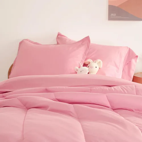 Vista 3 de SLEEP ZONE Juego de edredón de 5 piezas para niños, tamaño individual, súper lindo y suave, ropa de cama para niños en una bolsa, juego de 5 piezas