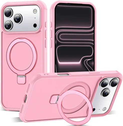 Vista 140 de SKYLMW - Funda compatible con iPhone 11 de 6.1 pulgadas, con soporte magnético invisible tipo anillo, funda translúcida de grado militar, compatible