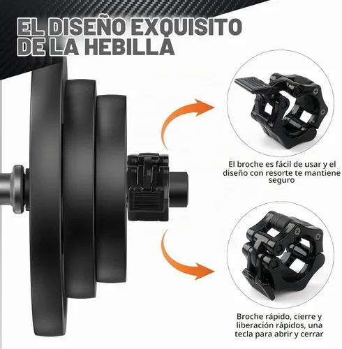 Vista 4 de NewBEP 2 fundas de adaptador olímpico de 7.8 pulgadas con abrazaderas de barra olímpica de 2 pulgadas, convierte postes de placa de peso estándar
