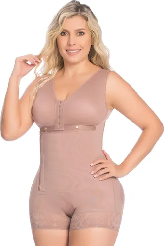 Vista 9 de FAJAS DISENOS D'PRADA Faja Colombiana 053 - Body de alta compresión para control de abdomen, ropa de compresión