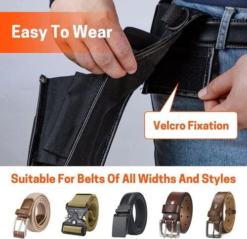 Vista 5 de Bolsa para cinturón de cuña de tala, ajustable para varios cinturones, bolsa de cuña de tala de árboles para cortar árboles