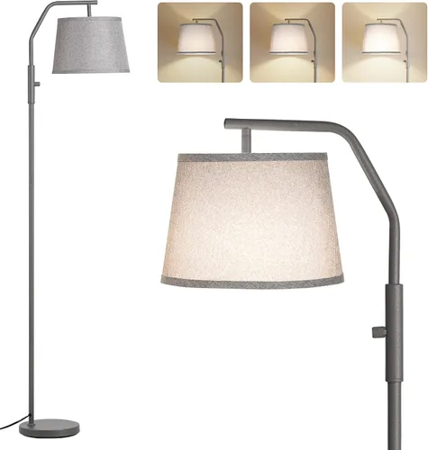Vista 11 de SUNMORY Lámparas de pie para sala de estar, bombilla de 9W incluida, lámpara para dormitorio con cabezal ajustable, lámpara de pie con interruptor
