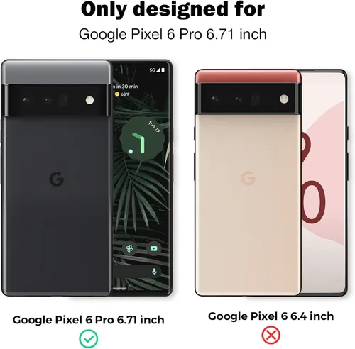 Vista 2 de LK Protector de pantalla de TPU flexible diseñado para Google Pixel 6 Pro (no de vidrio) + 2 protectores de lente de cámara de vidrio templado