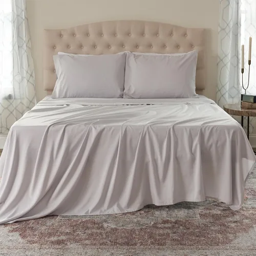 Vista 9 de Northwest Ashford Home Essentials Bedding - Juego de sábanas de 4 piezas, tamaño Full, Azul Estate
