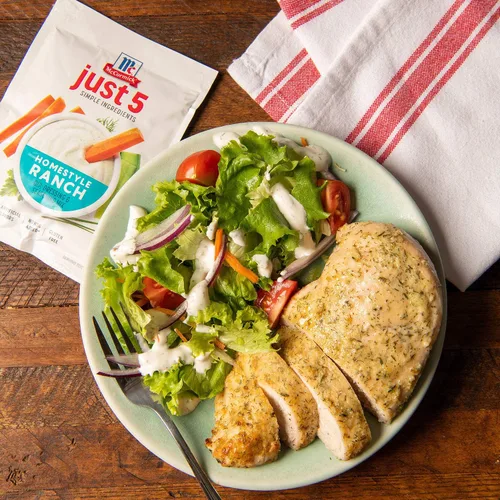 Vista 4 de McCormick Just 5 Simple Ingredients Homestyle Ranch - Mezcla de aderezo y condimento, 1.25 onzas