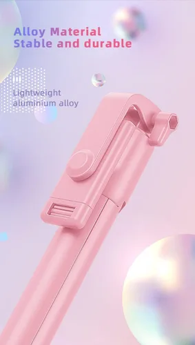 Vista 4 de Tianle Palo selfie, trípode para selfie stick 4 en 1, extensible y portátil, soporte de trípode estable con control remoto inalámbrico desmontable