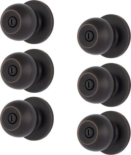 Vista 18 de BRINKS Pomo de Puerta de Entrada con Llave Transicional - Juego de Cerradura de Puerta Exterior Negro Mate, se Combina Perfectamente
