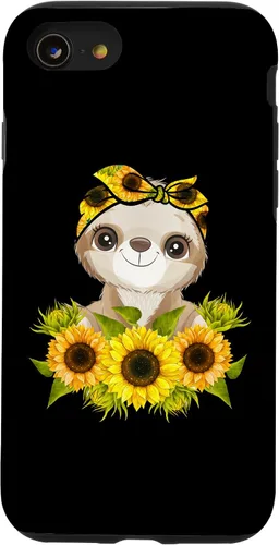 Vista 18 de Sunflower Garden Sloth Gardening Case for iPhone 17