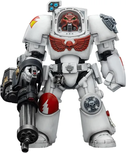 Vista 46 de JOYTOY Black Templars Warhammer 40k 1/18 Figura de acción Black Templars Terminator 1 con espada de poder y bolter de tormenta, regalos
