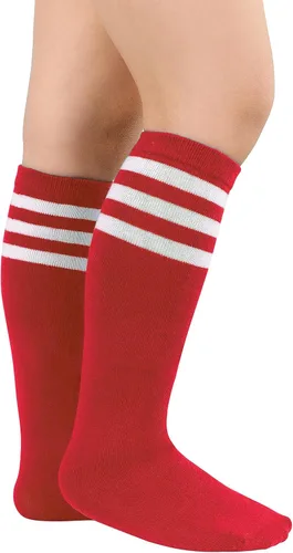 Vista 3 de Century Star Calcetines de fútbol para niños y niñas, calcetines altos hasta la rodilla, calcetines de béisbol para niños, calcetines de béisbol