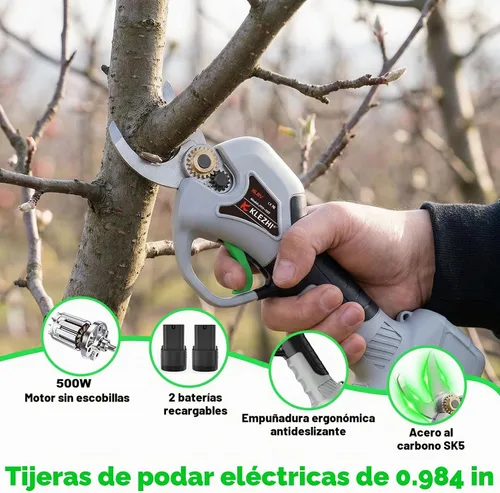 Vista 6 de Electric Pruning Shears 1inch Cutting Diameter, 16.8V Professional Cordless Battery Powered Tree Branch Pruner with 2000mAh Batteries for Branch