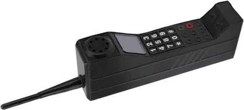 Vista 8 de Gavigain Teléfono móvil retro, teléfono móvil inflable, adorno retro para teléfono celular de ladrillo, para decoración de fiesta de Halloween