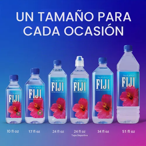 Vista 2 de FIJI Agua embotellada artesanal natural de 1 litro / 33.8 onzas líquidas