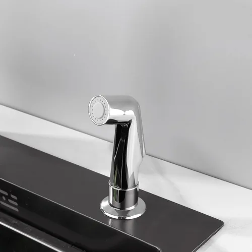 Vista 4 de Pulverizador de fregadero de repuesto para rociador lateral de cocina cromado universal Moen, para uso con grifos de fregadero de cocina, cromado