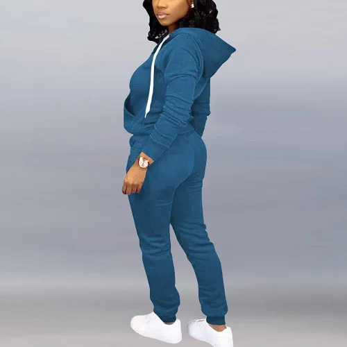 Vista 2 de Mrskoala Conjunto de dos piezas para mujer, conjunto de chándal para entrenamiento, correr, ropa de descanso con bolsillo