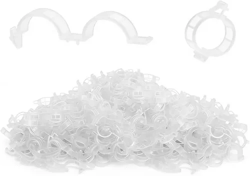 Vista 9 de Clips de soporte para plantas, clips de tomate mejorados 2026 para plantas trepadoras, clip de jardín de plástico reutilizable para tallos de uva