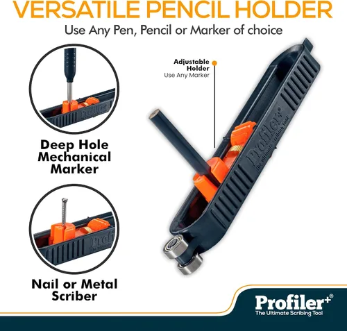 Vista 3 de Profiler+ Herramienta de trazado multifunción – Adaptable a cualquier marcador, herramienta de contorno de precisión final para carpintería