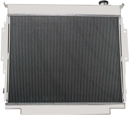 Vista 5 de Radiador de aluminio de 4 filas compatible con Ford F59 F250 F350 6.9L 7.3L V8 Diesel 1983-1996