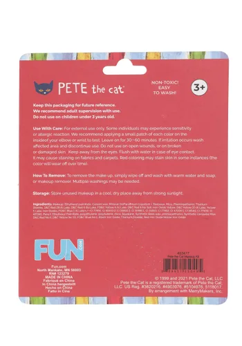 Vista 2 de Kit de Maquillaje para Disfraz de Pete the Cat Multicolor