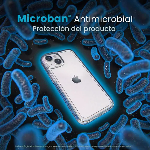 Vista 6 de Speck Funda transparente para iPhone 14 y iPhone 13 - Protección contra caídas, resistente a arañazos y anti-amarillamiento, funda de doble capa
