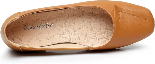 Vista 4 de VenusCelia Zapato plano de baile liso para mujer