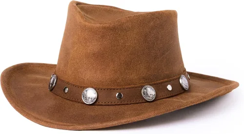 Vista 9 de Minnetonka Gorra unisex para hombre y mujer, de níquel búfalo Negro