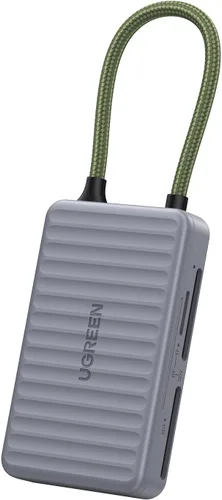 Vista 9 de UGREEN Lector de tarjetas SD USB C con soporte para tarjetas SD, adaptador de lector de tarjetas de memoria de alta velocidad con soporte de 4