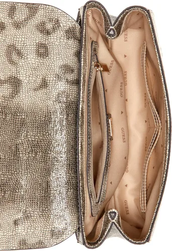 Vista 3 de GUESS Katey - Bolso de hombro con solapa, color carbón, Carbón vegetal