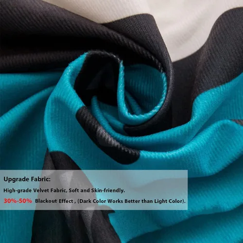 Vista 8 de Cortinas opacas de camuflaje con bandera estadounidense, regalo para niños, cortina de ventana de camuflaje verde con rayas negras, estrellas