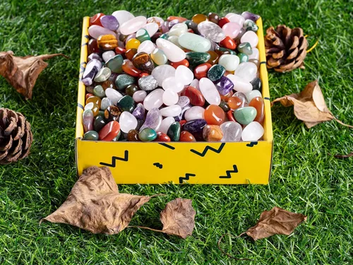 Vista 5 de Juego de piedras pulidas de cuarzo rosa natural a granel de 3 libras, juego de piedras de cuarzo, piedras crudas reales para decoración del hogar