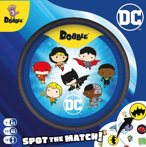 Vista 6 de Asmodee Juego de cartas Dobble DC Universe