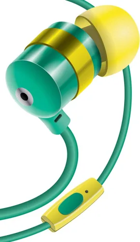 Vista 7 de GOgroove AudiOHM - Auriculares HF con micrófono, graves profundos y cómodos geles de oído (azul) con diseño de aislamiento de ruido, carcasa