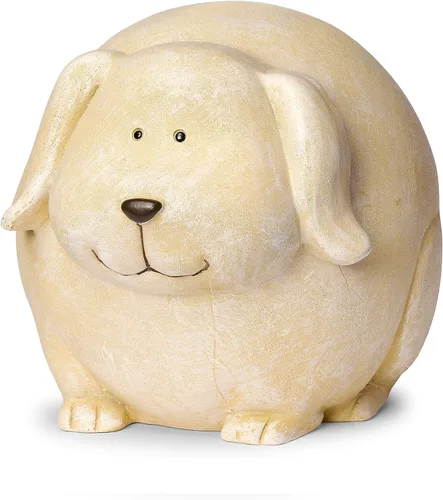 Vista 4 de Roman Garden Pudgy Pals Estatua de jardín para perros de pie, 6.25 pulgadas