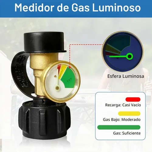 Vista 3 de Indicador de nivel de tanque de propano para tanque de propano LP 5LB-40LB (paquete de 2)