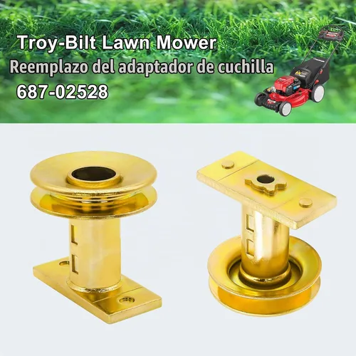 Vista 5 de Thaekuns 687-02528 Adaptador de cuchilla de cortacésped con polea, kit de adaptador de polea de transmisión de 0.984 in (1 pulgada) para MTD